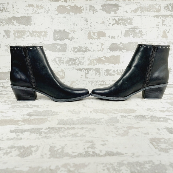 New BP. Wylie Black Faux Leather Studded Bootie  W797 - Picture 7 of 12